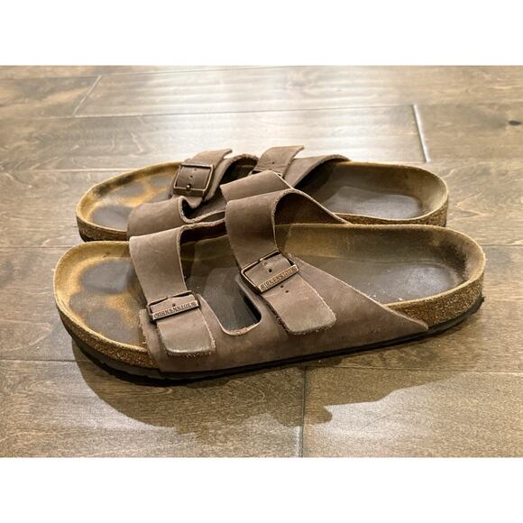 Birkenstock Arizona Mens Brown Habana Sandals Size 46 - Picture 3 of 11